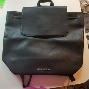 NWOT Leather Victoria Secrets backpack